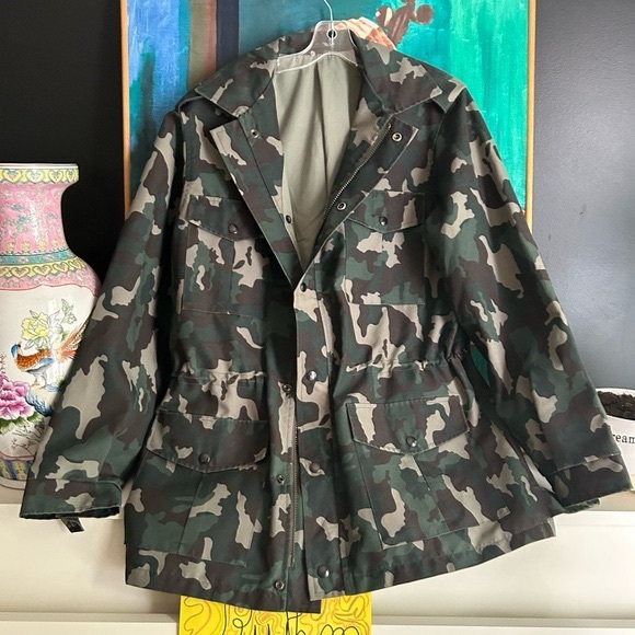 Vintage Camouflage Military Field Jacket 42R XL - Picture 16 of 16